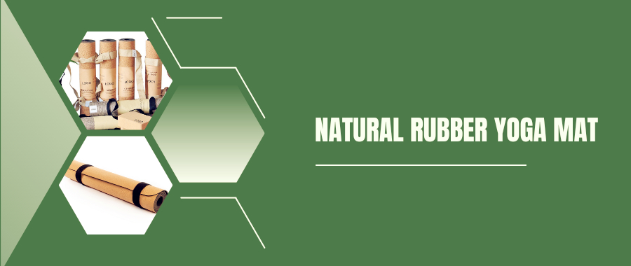 Natural rubber yoga mat